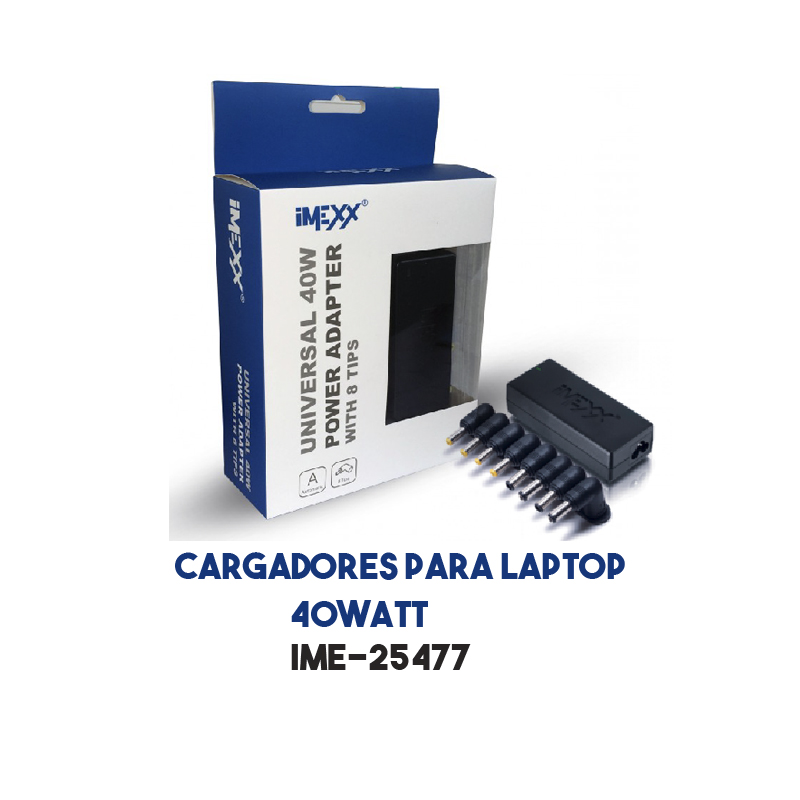 Cargador Universal Para Computadora Portatil 100W 12 Conectores Imexx –  Acosa Honduras